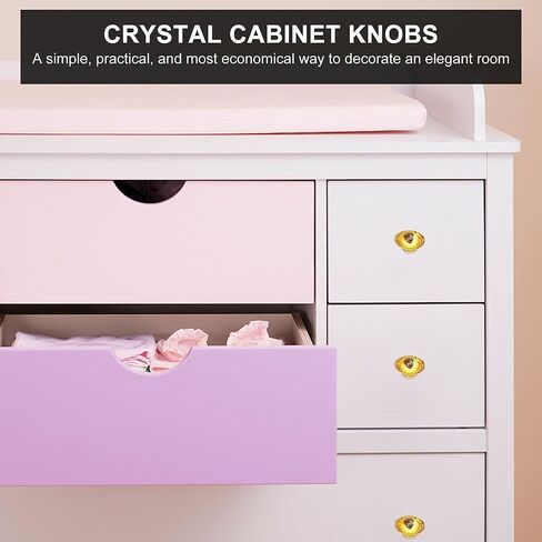 4Pcs Creative Drawer Pull Handles Crystal Drawer Pull Handles in Kuwait