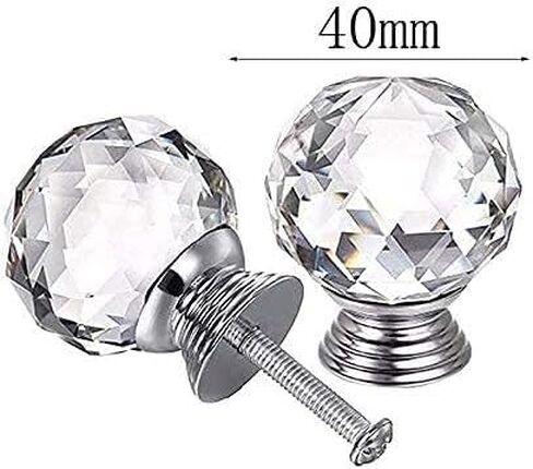 4 Pcs 40 MM Wardrobe Door Furniture Handles Home Kitchen Office Chest Cabinet Drawer in Kuwait