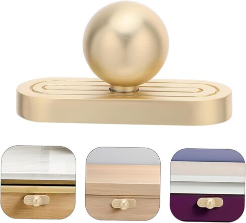 2pcs Zinc Alloy Drawer Handle with Backplate for Wardrobe and Drawer, Retro Vintage Cabinet Pull with Scratch-Resistant Finish, Suitable for Bedroom and Bathroom Furniture in Kuwait
