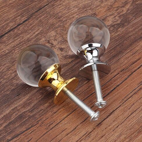 6pcs Round Handles for Drawer Cabinet Door Cupboard Kitchen Dresser with 2 Kinds Screws in Kuwait