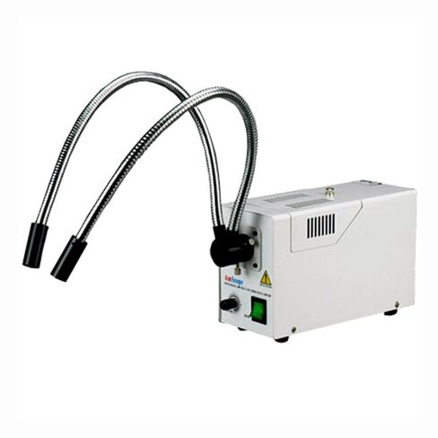 AmScope HL250-AY Dual-Gooseneck Fiber Optic Stereo Microscope Light, 150W Halogen Light Source, 110V-120V in Kuwait