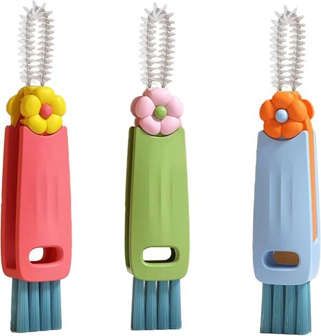 3 Pack Cup Lid Cleaning Brush Water Bottle Cleaner Brush, Bottle Brush Cleaner for Stanley Owala, Cup Bottle Cleaner Brush for Tumbler Kitchen Bottle Mug in Kuwait
