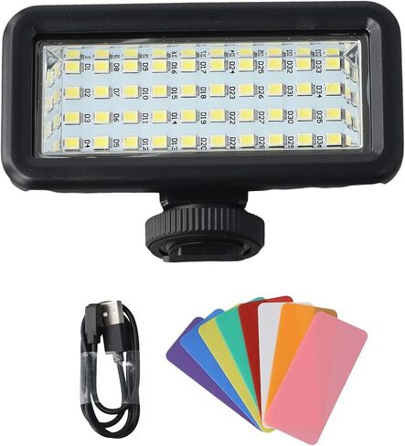 FABULETTA Underwater Photography Diving Fill Light, IPX8 40M Waterproof LED Video Light with 2500mAh, Cold Shoe Mount for Hero 11/10/9, Action 3/2, (Lighting) in Kuwait