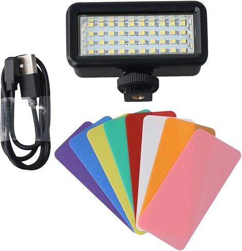 FABULETTA Underwater Photography Diving Fill Light, IPX8 40M Waterproof LED Video Light with 2500mAh, Cold Shoe Mount for Hero 11/10/9, Action 3/2, (Lighting) in Kuwait
