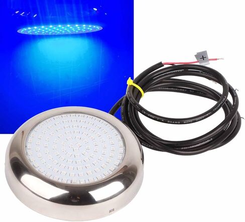 108 Led Led Underwater Boat Lights, 4in 12v dc Pool Lights Beads Steel 4.92ft Power Cord Ip68 Waterproofing for Night Fishing Cruise Ships Yachts Boats (Blue) in Kuwait