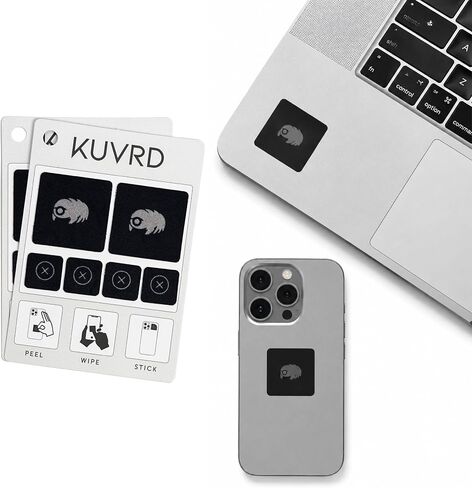 KUVRD Waterbear - منظفات شاشات عالمية - أدوات تنظيف صغيرة جدًا لعدساتك وشاشاتك - عبوتان - (مجموعتان من الوسائد) in Kuwait