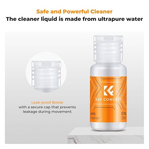 K&F CONCEPT M4/3 Sensor Cleaning Kit with Sensor Cleaner for M4/3 Cameras | 12mm sendor SwabsX10,Vacuum Package,Flexible Grip Rod,Superfine Microfiber Cloth Material,Mild Cleaning Liquid,MA03 in Kuwait