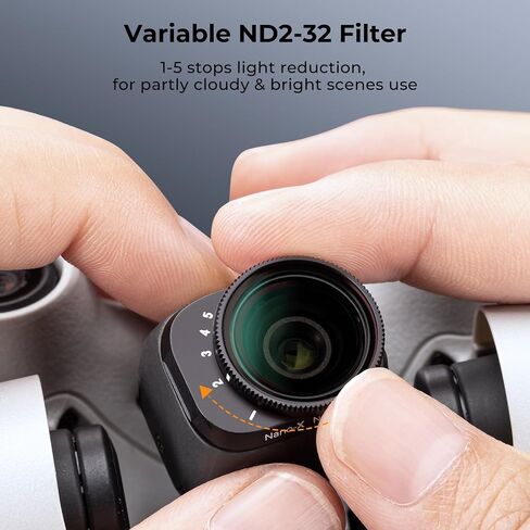 K&F CONCEPT Variable ND2-32 (1-5 Stop) ND Filter for DJI Mini 3 Pro | 28 Multi-Coated,HD Optical Glass Slim Drone Camera Lens Aerial Video Photography Accessories, Mini 3 Pro Accessories - FD021 in Kuwait
