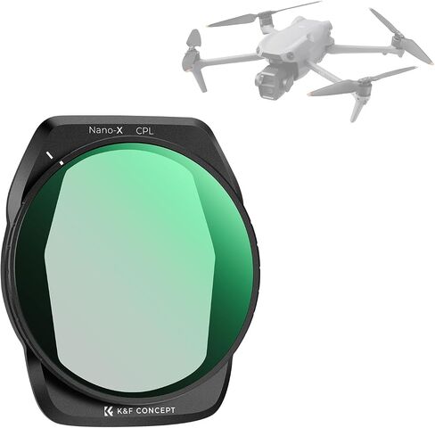 K&F CONCEPT ND Filter Set Compatible with DJI Air 3S, ND8 ND16 ND32 ND64 | 4Pack NeutralDensity Light Reduction Filters, HD Optical Glass, Multi-Coated Drone Camera Lens Accessories - FD061 in Kuwait