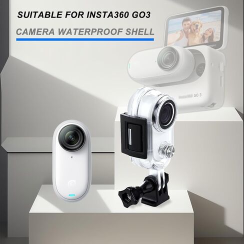 Waterproof Housing Case for Insta360 GO 3S, Go 3 Underwater Dive Protective Shell 30M (98ft) with Bracket Accessories in Kuwait