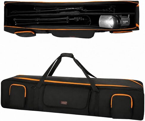 Tripod Carrying Bag 50.5", Light Stand and Mic Stand Bag | Tripod Case with 2 Removable Padding Photo Studio Equipment Case for Tripods, Mic Stand,Monopods, Speaker Stands in Kuwait