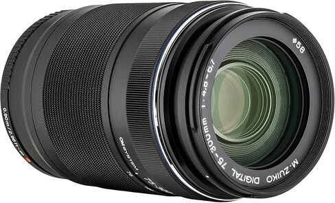 OM SYSTEM M.Zuiko Digital ED 75-300mm f/4.8-6.7 II Lens Bundle Including: 3-Piece Filter Kit, Hand Strap, Cap Keeper, Cleaning Kit in Kuwait