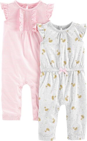 Simple Joys by Carter's Baby Boys' 2- Pack Jumpsuits in Kuwait