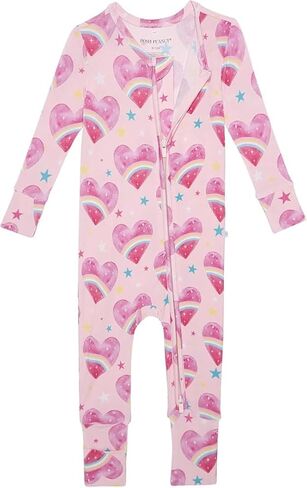 Posh Peanut Girls Convertible Baby Sleepers, Toddlers Footless Pajamas | True To Size Fit With 2-Way Zipper, Convertible Mittens/Footies With Grips, Tagless Gentle Comfort, Easy Care Wash in Kuwait