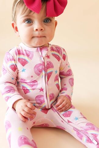 Posh Peanut Girls Convertible Baby Sleepers, Toddlers Footless Pajamas | True To Size Fit With 2-Way Zipper, Convertible Mittens/Footies With Grips, Tagless Gentle Comfort, Easy Care Wash in Kuwait