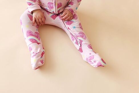 Posh Peanut Girls Convertible Baby Sleepers, Toddlers Footless Pajamas | True To Size Fit With 2-Way Zipper, Convertible Mittens/Footies With Grips, Tagless Gentle Comfort, Easy Care Wash in Kuwait