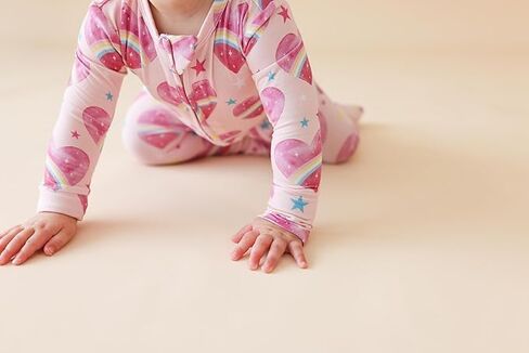 Posh Peanut Girls Convertible Baby Sleepers, Toddlers Footless Pajamas | True To Size Fit With 2-Way Zipper, Convertible Mittens/Footies With Grips, Tagless Gentle Comfort, Easy Care Wash in Kuwait