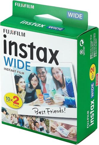 Fujifilm Instax Wide Instant Films Twin Pack for Instax Wide 210 200 100 300 - BuzzPhoto Value Pack (120 Sheets) in Kuwait