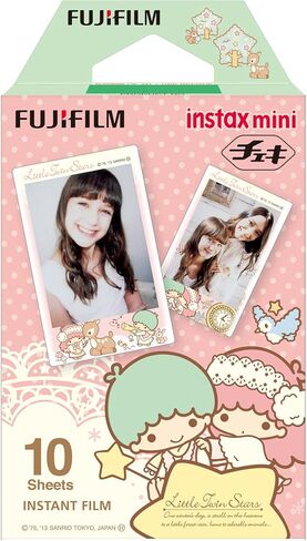 1 X Fuji Instax Mini Films Usable with Polaroid Mio & 300 - Lomo Diana Instant Back - Little Twin Stars - in Kuwait