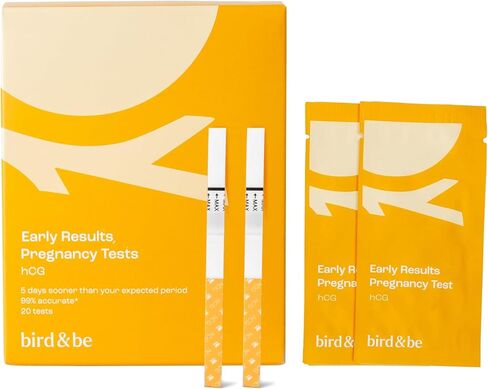 Bird&Be Pregnancy Test Strips for Early Detection (20-Strips Kit, FSA-Eligible) in Kuwait