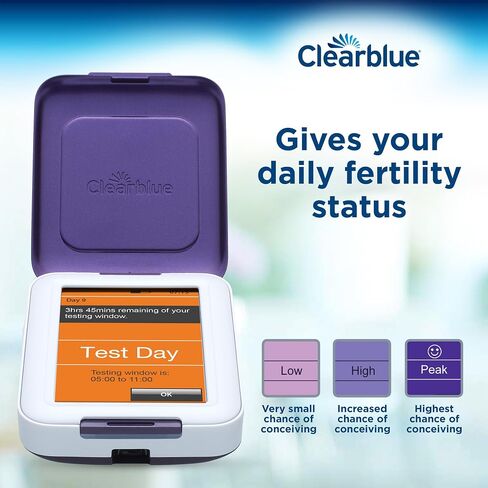 Clearblue Fertility Bundle: Fertility Monitor, 1 Touch-Screen Monitor, 1ct + Fertility Test Sticks, 30ct in Kuwait