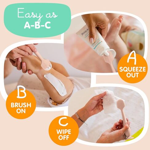 Bumco Baby Bum Brush - Diaper Cream Spatula Applicator (Dusty Pink) | BPA-Free Diaper bag essentials. Mom-invented butt paste spatula and diaper rash cream applicator. Soft, wipe-clean silicone. in Kuwait