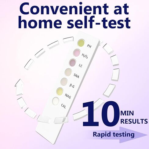 6-in-1 Vaginal Health Test Kit for Women – pH & Balance Awareness,BV,Yeast,Microbiota Check,Easy at-Home Self-Check for Intimate Wellness –for Monitoring Discharge, Odor, Itching Symptoms in Kuwait