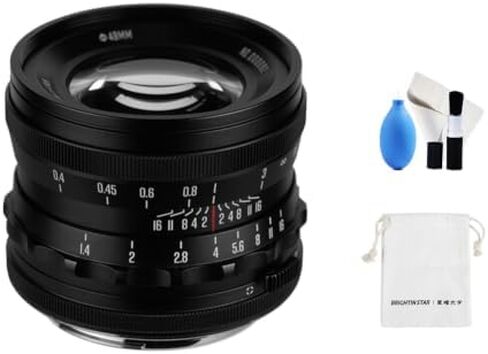 Brightin Star 35mm F1.4 MF Manual Focus Full Frame Lens for L Mount Black in Kuwait