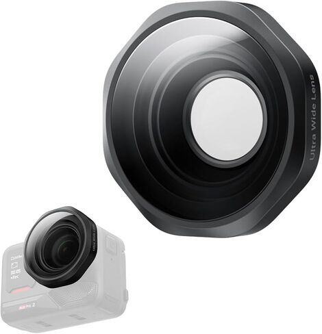 Ultra Wide-Angle Lens for Insta360 Ace Pro 2, 189° Ultra-Wide View Lens Compatible with Insta360 Ace Pro 2 Action Camera Accessories in Kuwait