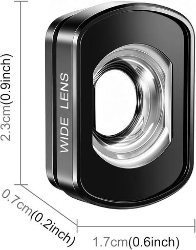 PULUZ Magnetic Wide Angle Lens Compatible with DJI Osmo Pocket 4 / Osmo Pocket 3, 112° FOV Expansion Lens Filter, Quick Release Camera Lens Attachment for Vlogging and Travel Video in Kuwait