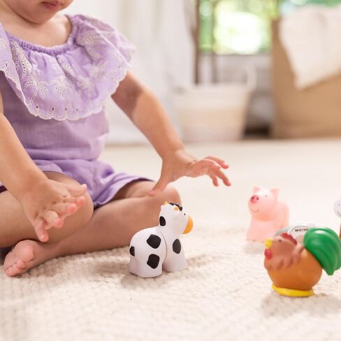 Melissa & Doug Pop Blocs Farm Animals Educational Baby Toy - 10 Linkable Pieces in Kuwait