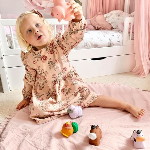 Melissa & Doug Pop Blocs Farm Animals Educational Baby Toy - 10 Linkable Pieces in Kuwait