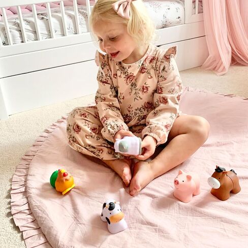 Melissa & Doug Pop Blocs Farm Animals Educational Baby Toy - 10 Linkable Pieces in Kuwait