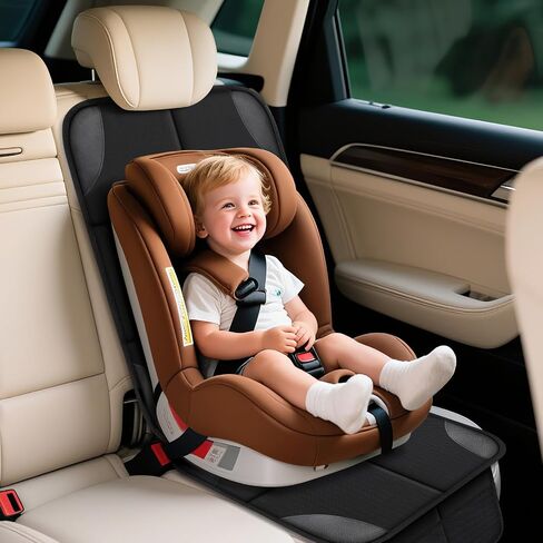 Car seat Protector 2 mesh Pocket Waterproof car seat Covers, Universal Size, Baby, pet, Children's car seat Protector, Anti Slip Bottom (1 piece) in Kuwait