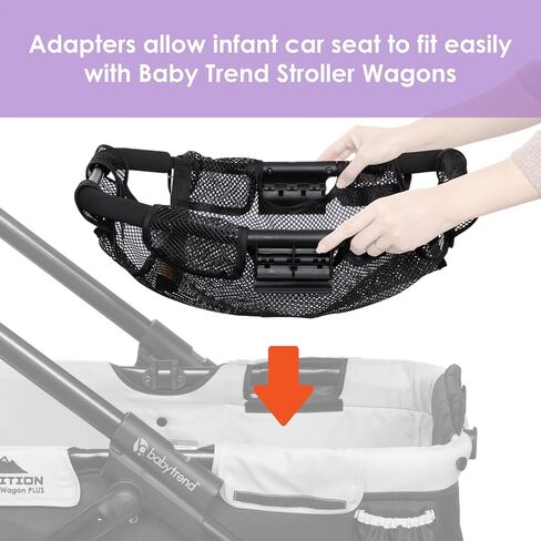 Baby Trend Stroller Wagon Infant Car Seat Adapter for Expedition, Tour and Navigator Wagons in Kuwait