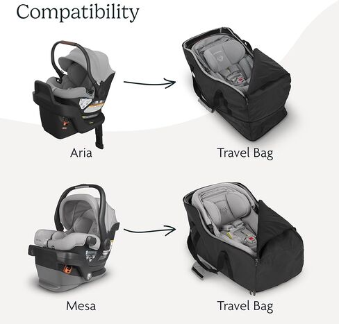 UPPAbaby Travel Bag for Aria and Mesa Infant Car Seats/Easy-Carry Handles + Durable Design/TravelSafe in Kuwait