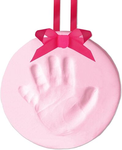 Baby's Handprint or Footprint Christmas Ornament, Easy No-Bake Keepsake Kit, Creative Holiday Gift for New and Expecting Parents, Clay | Baby-Safe Clay, No-Bake DIY Keepsake, Complete Ornament Craft Kit, Personalized Holiday Decoration in Kuwait