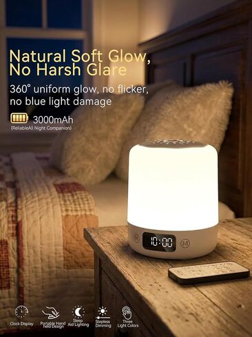 Night Light For Kids ,Touch LampSoft Dimmable Baby Night Light | portable night light, Sleep Aid Light for Breastfeeding, Adults, Bedroom & Indoor Outdoor Camping in Kuwait