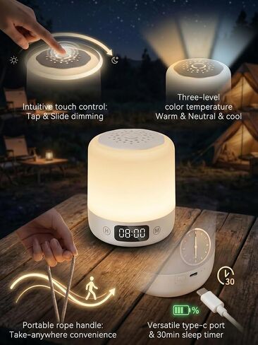Night Light For Kids ,Touch LampSoft Dimmable Baby Night Light | portable night light, Sleep Aid Light for Breastfeeding, Adults, Bedroom & Indoor Outdoor Camping in Kuwait