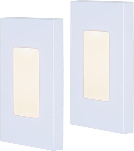 Energizer Plug in Night Light, 2-Pack, Ultra-Slim Low Profile Modern Outlet | Cover, LED Nightlight Plug into Wall, Dusk to Dawn Sensor, Adults, Kids, Bedroom, Bathroom, Nursery, Hallway, 85621 in Kuwait