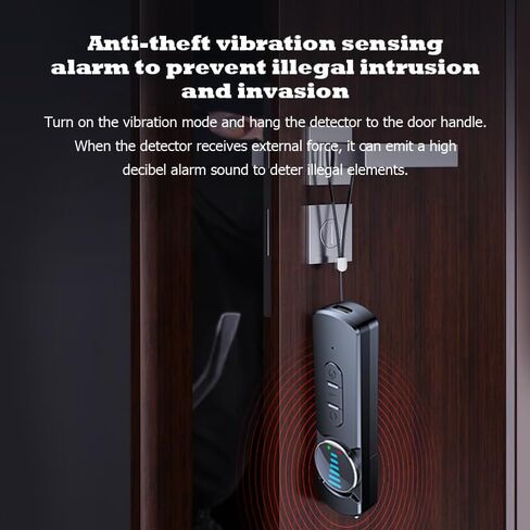 Hidden Camera Detector for Hotels,AI Anti Spy Bug Detector with RF Signal & WiFi Scanner,GPS Tracker Finder & Listening Device Detector,6-in-1 Portable Protector for Travel Home Office Car(Black) in Kuwait