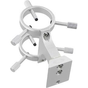 Telescope Finder Scope Bracket, Adjustable Guidescope Mount Rings, Aluminum Alloy for 28-32mm Finderscope, Secure Locking Screws for Astronomical(Silver) in Kuwait