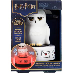 Paladone Hedwig Motion Sensor Room Guard and Night Light, Officially Licensed Harry Potter LED Lamp and Security Alarm for Kids Bedrooms, Teenagers, Home, Gift for Potterheads | Motion Sensor Alarm Light • Plays Sounds & Flashes • Night Light Mode • USB O in Kuwait