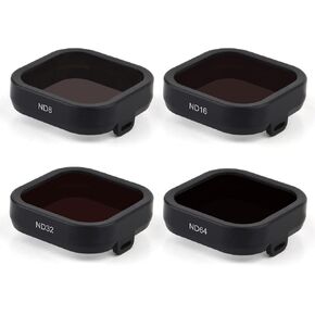 GEPULY ND Filter ND8 ND16 ND32 ND64 for GoPro Hero 12 11 10 9 Black Camera | 3-6 Stop Dimming,Sunny/Cloudy Shoots,Multi Coated Optical Glass For Vloggers,Protective Case, Tethers&Cleaning Cloth Included in Saudi Arabia