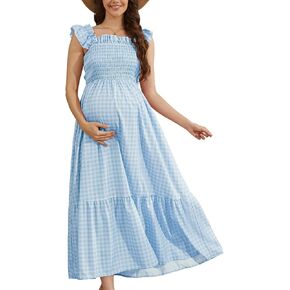 LAHILO Off the Shoulder Maternity Dress for Baby Shower in Saudi Arabia