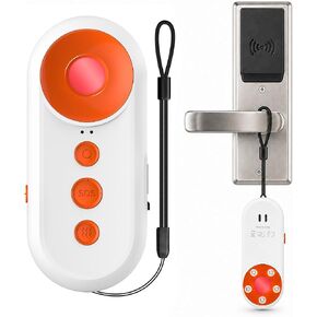 3-in-1 Hidden Camera Detector, 130dB Personal Alarm for Women, Red LED Lens Finder Light, Rechargeable SOS Alarm, Portable Door Alarm When Opened for Hotel, Dorm, Apartment and Travel in Saudi Arabia