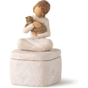 Willow Tree Hug (dark dog), sculpted hand-painted Keepsake Box in Kuwait