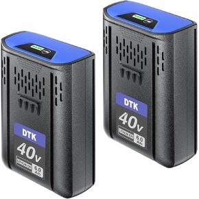 DTK Replacement for Kobalt 40V Battery 6000mAh KPM1040A-03, KM-1640-06, KM 4040-06, Cordless Power Tool Batteries 2 Packs in Kuwait