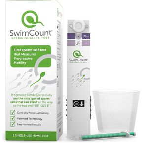 SwimCount Sperm Test – #1 Test for Progressive Motility | At Home Male Fertility Test Kit – lab-validated, 95.8% sensitivity, FSA/HSA eligible in Kuwait