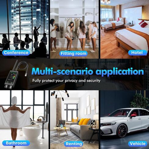JMDHKK M8000 Hidden Camera Detector, Gray | Bug Detector, Camera Finder, Signal Detector, For Hotels, Travels, Vehicles, Offices, Public Fitting Rooms in Saudi Arabia